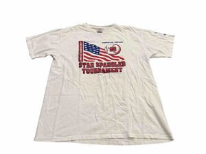 Vtg 90s Oneita Star Spangled Tournament Corvalis Oregon Baseball Tshirt Size XL